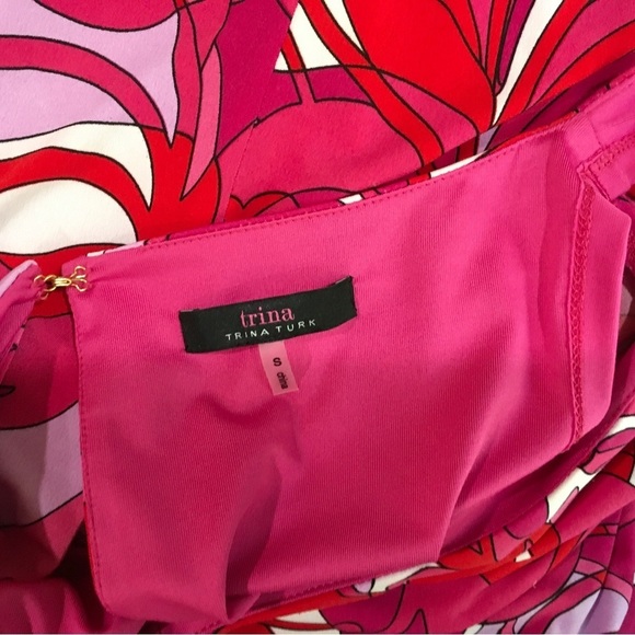 Trina Turk printed cover up dress size small - Picture 6 of 7